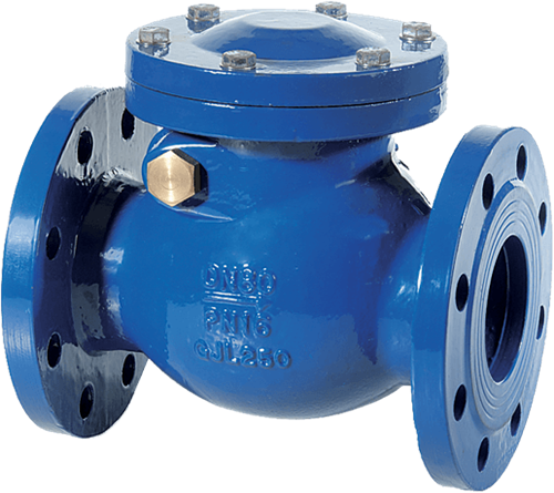 Geflensde Rückschlagklappe Gussgehäuse Serie S6