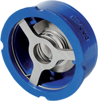 Schijf tussenbouw (Wafer) veerterugslagklep Series W6