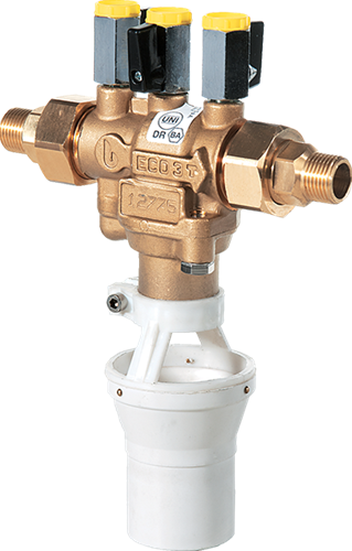 Rückschlagventil / Druckminderer Kombination Bronze mit Gewinde Serie ECO 3T-2
