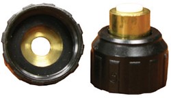 John Guest PI-inch schroefbus met messing insteek