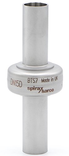 Spirax Sarco BTS7, DN10, PN7, 1.4404 lasaansluiting, buis ISO 1127-1. BTS, 1276110000