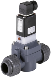 Burkert PVC membraan afsluiter type 0142 Ø 50 mm lijmmof, 42195/0142/dn40