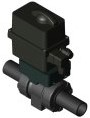 Stübbe valve C 200 electric PVC-U | EPDM | DN25 | PE spigot end (90 mm), 1458185200