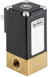 Burkert Type 2873, Art. 236242 Direct acting standard solenoid control valve2/2 - A - normally closed - inlet port 1 (P/NC)