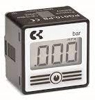 Digitale drukmanometer met 1/8" achteraansluiting voor drukregelaar