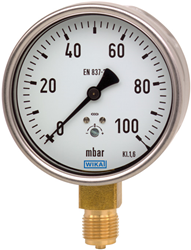 Wika Doosveermanometer, koperlegering Type 612.20