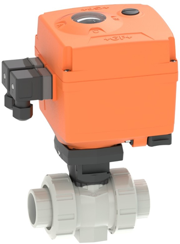 Georg Fischer Kogelkraan 127 PVC-C/EPDM d63DN50, Lijmmof 24V, 199127148