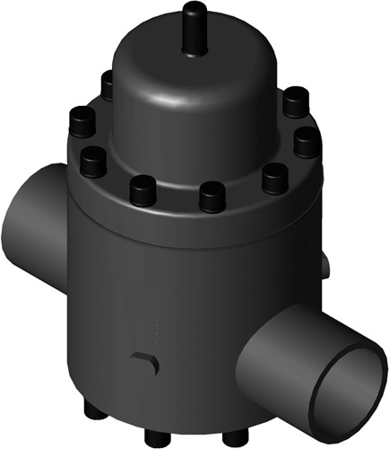 Stubbe Druckhalteventil DHV 712 DN100 4 PN6 PVC-U·EPDM·PTFE Anschluss: PVC-U Stutzen fest Eingestellt auf:0,5 Manometeranschluss: 2xG1/2, 1483080050