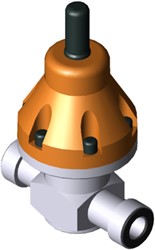 Stubbe Pressure relief valve DHV 712-R DN32 1¼ PN10 1.4571·PTFE ·PTFE Connection: Male thread G Adjusted to 1,0bar, 1467560100