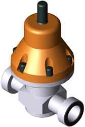 Stubbe Pressure relief valve DHV 712-R DN40 1½ PN10 1.4571·PTFE ·PTFE Connection: Male thread G Adjusted to 4,5bar, 1467570450