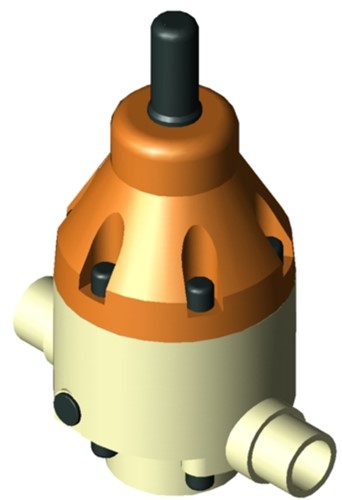 Stubbe Pressure relief valve DHV 712-R DN15 1/2 PN10 PP·EPDM ·PTFE Connection: PP spigot fix Adjusted to 5,0bar, 1466270500