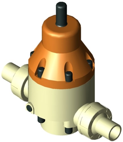 Stubbe PRV DHV 712-R DN50 2 PN10 PP·EPDM ·PTFE Connection: PP spigot end (IR) Adjusted to 3,5bar Pressure gauge connection:2xG1/4, 1469860350