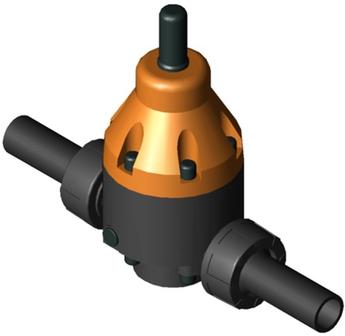 Stubbe PRV DHV 712-R DN20 3/4 PN10 PVC-U·EPDM ·PTFE Connection: PE100 spigot end DIN (95mm) Adjusted to 8,0bar, 1464640800