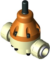 Stubbe Druckhalteventil DHV 718 DN50 2 PN10 PP·EPDM ·PTFE Anschluss: PP Innengewinde Rp Einstellbereich: 0,5 - 10,0bar, 147194