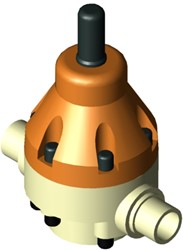 Stubbe Pressure relief valve DHV 718 DN10 3/8 PN10 PP·- ·PTFE connection: PP spigot fix Adjusted to 1,5bar, 1468990150