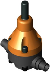 Stubbe Pressure relief valve DHV 718 DN32 1¼ PN10 PVC-U·- ·PTFE connection: PVC-U spigot end (fix) Adjusted to 7,5bar, 1468930750