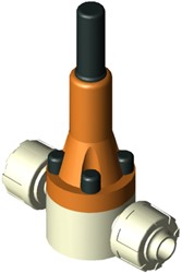 Stubbe Pressure relief valve DHV 718 DN15 1/2 PN10 1.4571·- ·PTFE connection: 1.4571 (A4) female thread Rp fix Adjusted to 4,0bar, 1472230400