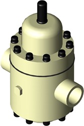 Stubbe Drukregelaar DMV 750 DN65 2½ PN10 PP··EPDMPTFE Aansluiting: PP spigot fix Afgesteld op: 4,00 Manometer aansluiting 2xG1/2, 1484720400
