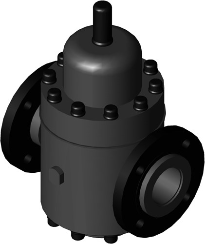 Stubbe Pressure reducing valves DMV 750 DN80 3 PN10 PVC-U··FPMPTFE Connection: PP-St flange DIN Adjusted to: 1,00 Pressure gauge connection2xG1/2, 1484670100