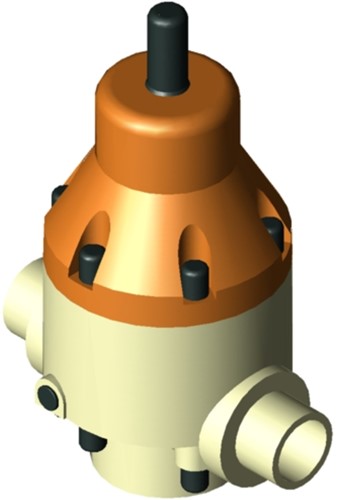 Stubbe Pressure reducing valves DMV 755 DN25 1 PN10 PP·FPM·PTFE Connection: PP spigot fix Adjusted to: 9,00, 1487450900