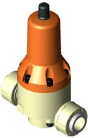 Stubbe Druckminderventil DMV 765 DN25 1 PN10 PP·EPDM·PTFE Anschluss: PP Innengewinde Rp Eingestellt auf: 8,00, 1494490800