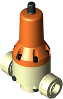 Stubbe Pressure reducing valves DMV 765 DN20 3/4 PN10 PP·FPM·PTFE Connection: PP socket DIN Adjusted to: 6,50, 1494420650