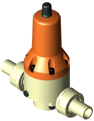 Stubbe Druckminderventil DMV 765 DN25 1 PN10 PP·FPM·PTFE Anschluss: PP Stutzen (IR) Eingestellt auf: 5,50, 1494730550