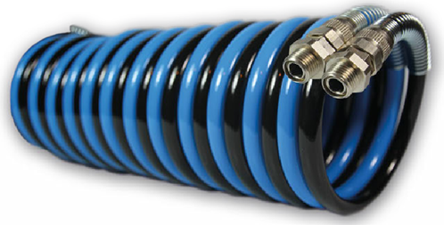 Polyester-Polyurethan DUO-spiraalslang radiaal met koppelingen 1/4 , 4160 Ebora