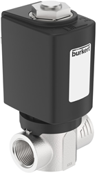 Burkert Type 6027, Art. 386736 Direct werkende plunjerklep 2/2 - A - normaal gesloten - inlaatpoort 1 (P/NC)