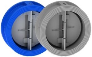 Terugslagklep EB915 dubbelvleugel wafer