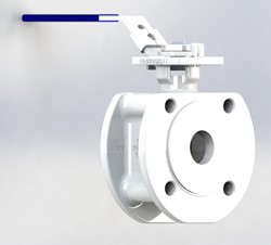 Kompakt-Kogelafsluiter DN25, PN16 Fire Safe, 2052AD DN25 Cs RAL9016 Ebora