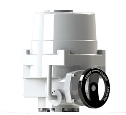 Elektr.Rot.aandrijving IP68 60Nm 230V AC, NE064100/IP68-RAL9016-PARALLEL Ebora