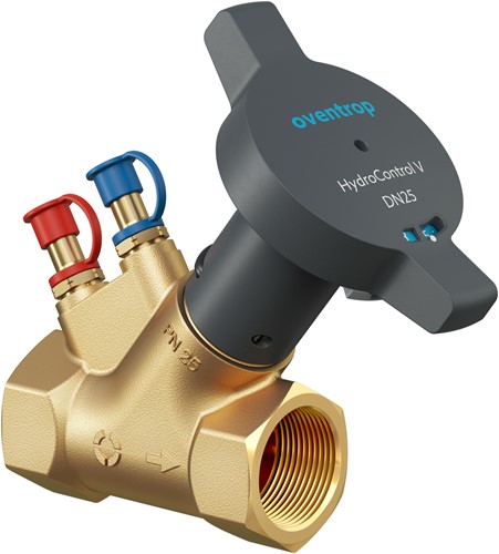 Oventrop Hydrocontrol V stranginregelafsluiter PN25, Binnendraad  2 meetafsluiters, messing, DN20, 1062406