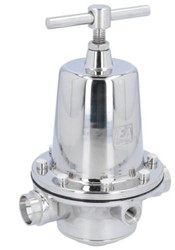 Pressure Reducer DN25, stainless steel / EPDM Inlet pressure: max.8bar, outlet pressure: 0.2-3ba