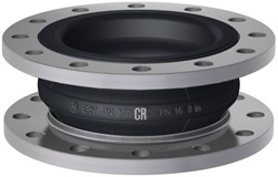 Elaflex Gummikompensatoren Typ ERV-CR DN200, L=130 mm Flansche DIN PN16 Stahl verzinkt