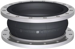 Elaflex Gummikompensatoren Typ ERV-CR DN350, L=200 mm Flansche DIN PN10 Stahl verzinkt