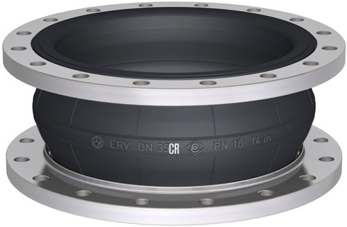 Elaflex Rubber expansion joint type ERV-CR DN350, L=200 mm flanges DIN PN10 galvanized steel
