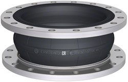 Elaflex Rubber compensator type ERV-CR DN350, L=200 mm flenzen DIN PN16 verzinkt staal