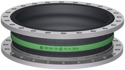 Elaflex Gummikompensatoren Grünring Typ ERV-GR DN700, L=200 mm Flansche DIN PN16 Stahl verzinkt