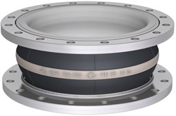 Elaflex Rubber compensator Witring type ERV-W DN350, L=200 mm flenzen DIN PN10 verzinkt staal