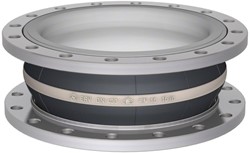 Elaflex Gummikompensatoren Weissring Typ ERV-W DN400, L=200 mm Flansche DIN PN10 Stahl verzinkt