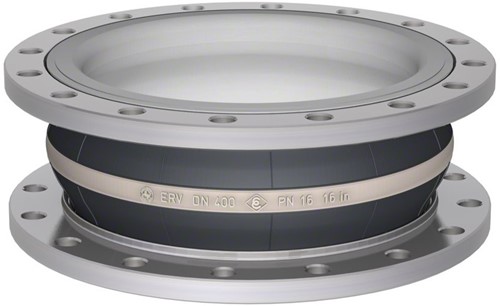 Elaflex Gummikompensatoren Weissring Typ ERV-W DN400, L=200 mm Flansche DIN PN10 Stahl verzinkt