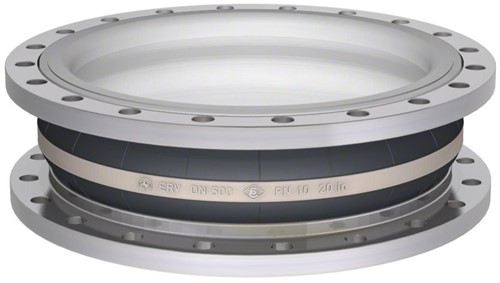 Elaflex Gummikompensatoren Weissring Typ ERV-W DN500, L=200 mm Flansche DIN PN10 Stahl verzinkt