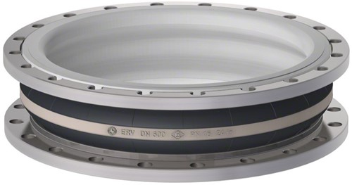 Elaflex Gummikompensatoren Weissring Typ ERV-W DN600, L=200 mm Flansche DIN PN10 Stahl verzinkt