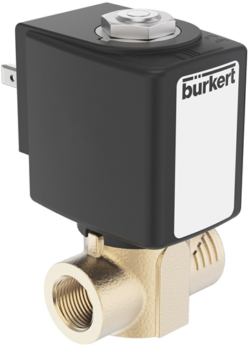 Burkert Type 6240, Art. 312950 Servo assisted piston valve 2/2 - A - normally closed - inlet port 1 (P/NC)