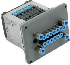 Festo CPV Ventilinsel mit Pneumapopdurchführungsplatte