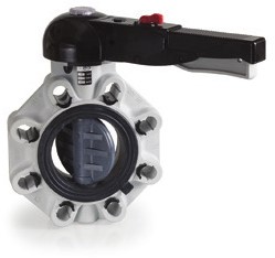 Durapipe ABS FK vlinderklep met hendel d140 EPDM, H0FKA111