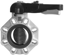 FIP FK vlinderklep ANSI 12 PVCU FPM GEAR BOX, FKOAVRM812F