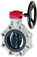 FIP Butterfly Valve manually operated with PVC-U disc Worm gear FKOV/RM / FEOV/RM.
