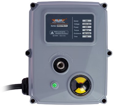 AVA B5010 Elektroantrieb Basic 50Nm 12VDC IP67 Offen/Zu F05/07X14mm mit 0.8m Kabel vorverdrahtet, B5010-7PHB-14-2